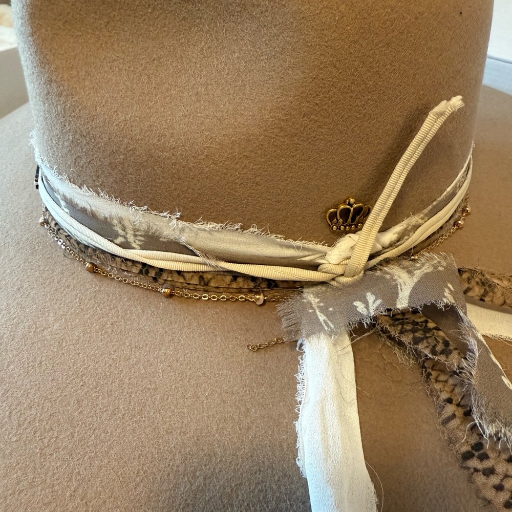 Rustler Boho Cowboy Hat - Size 55 - Picture 3 of 7